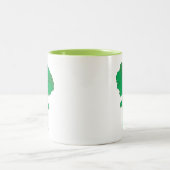 Phantastisch Broccoli Funny Gemüse Zweifarbige Tasse (Mittel)