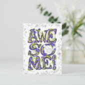 "Phantastisch!" Buchstaben Postkarte (Stehend Vorderseite)