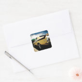 Phantastisch Buick GSX Muskelwagen Quadratischer Aufkleber (Umschlag)