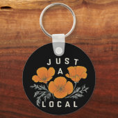 Phantastisch California Poppy Schlüsselanhänger (Rückseite)