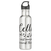 Phantastisch Cello Edelstahlflasche (Vorderseite)