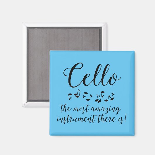 Phantastisch Cello Magnet (Vorderseite/Rückseite)