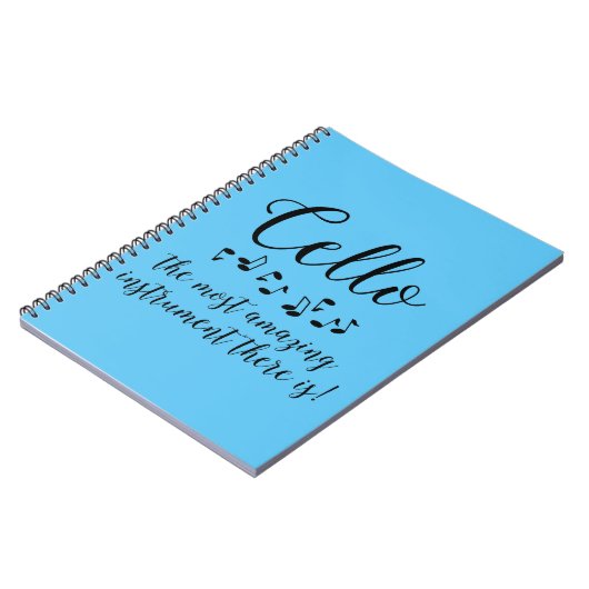 Phantastisch Cello Notizblock (Linke Seite)