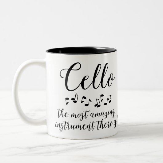 Phantastisch Cello Zweifarbige Tasse (Links)