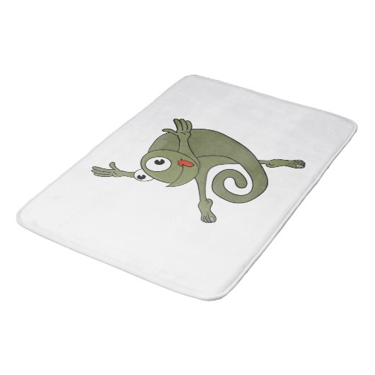 Phantastisch Chameleon Badematte (Schrägansicht)