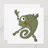 Phantastisch Chameleon Dankeskarte (Vorne/Hinten)