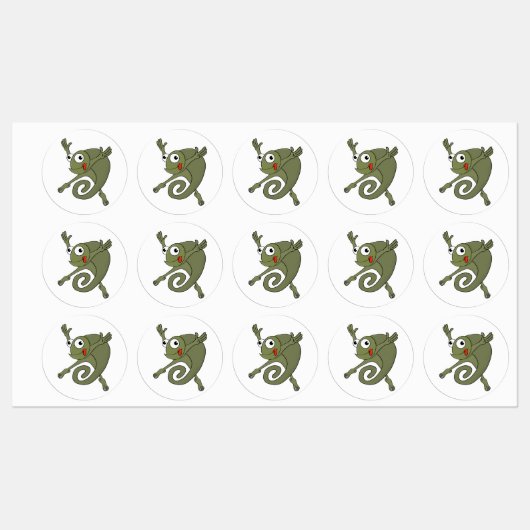 Phantastisch Chameleon Etiketten (Blatt)