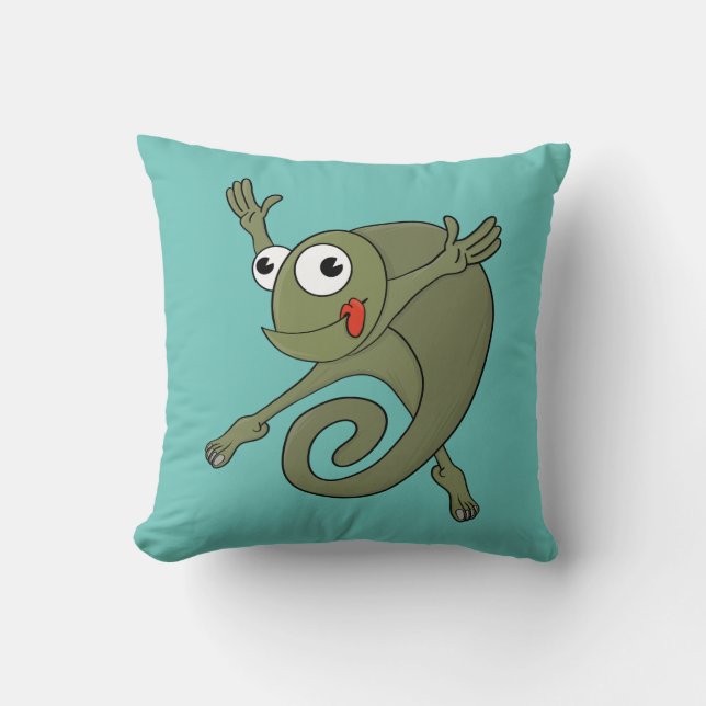 Phantastisch Chameleon Kissen (Vorderseite)