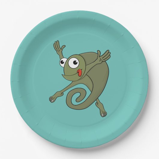 Phantastisch Chameleon Pappteller (Vorderseite)
