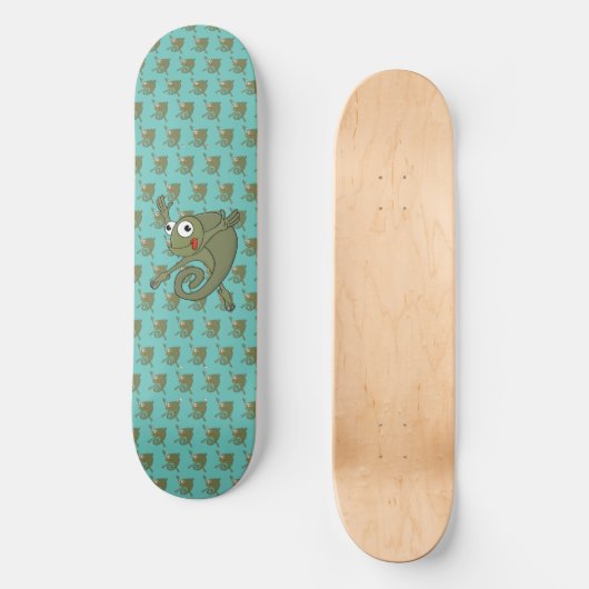 Phantastisch Chameleon Skateboard (Vorderseite)