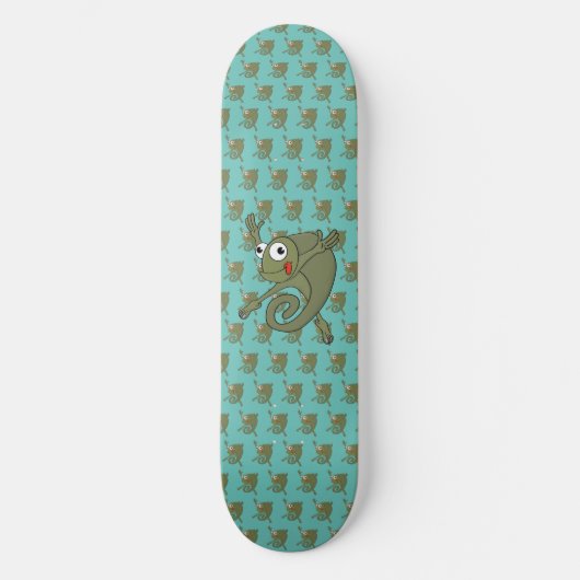 Phantastisch Chameleon Skateboard (Vorderseite)