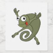 Phantastisch Chameleon Weinetikett (Einzelnes Label)