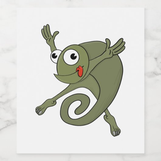 Phantastisch Chameleon Weinetikett (Einzelnes Label)