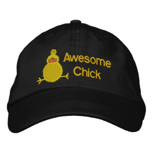 Phantastisch Chick Hat Bestickte Kappe