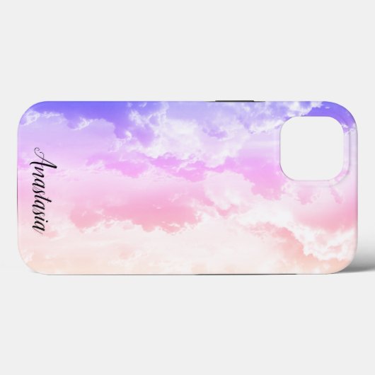 Phantastisch, Cool, Pink Cloud mit Ihrem Namen Case-Mate iPhone Hülle (Rückseite (Horizontal))