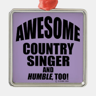 Phantastisch Country Sänger Ornament Aus Metall
