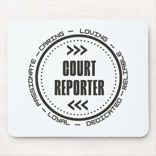 Phantastisch Court Reporter Mousepad (Vorne)