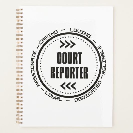 Phantastisch Court Reporter Planer (Vorderseite)