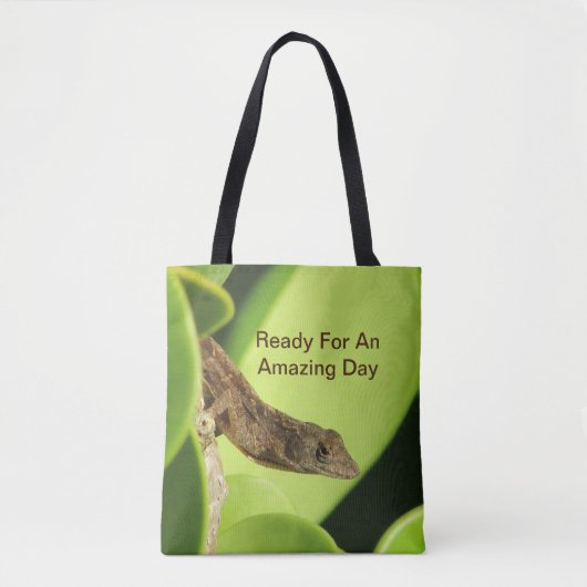 Phantastisch Day Tropical Brown Gecko Positive Tasche (Vorderseite)