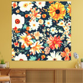 Phantastisch Delikate Blume in Weiß und Rot Leinwanddruck (Insitu (Wohnzimmer))