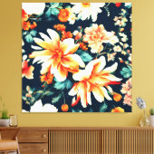 Phantastisch Delikate Blume in Weiß und Rot Leinwanddruck (Insitu (Wohnzimmer))