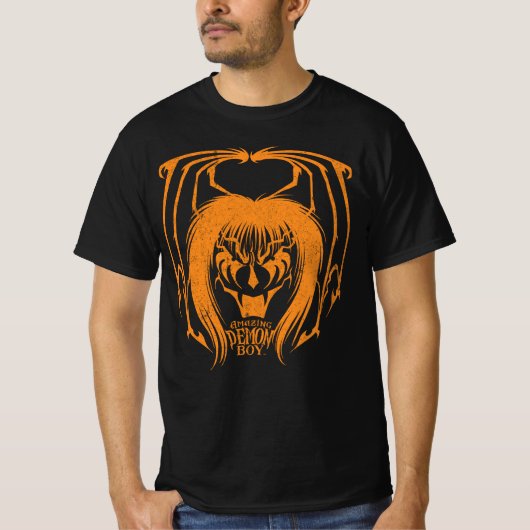 Phantastisch Demon Boy Halloween 2021 Orange T - S T-Shirt (Vorderseite)