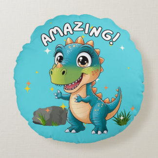 Phantastisch, Dinosaurier! Rundes Kissen