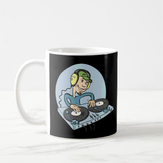 Phantastisch Dj Turntable Dj Djane Deejay Controll Kaffeetasse (Links)