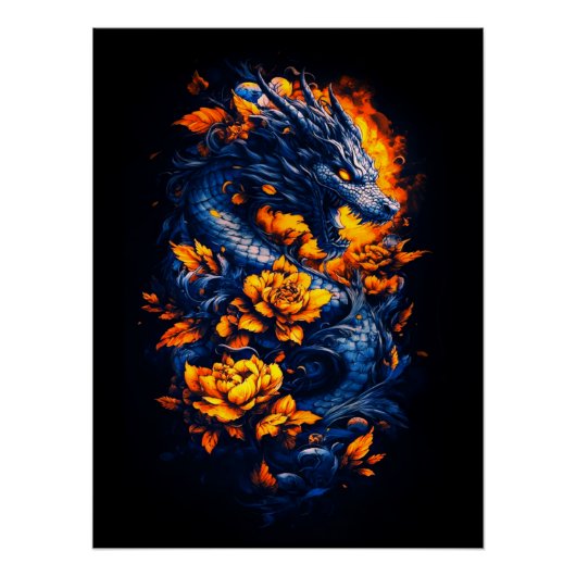 Phantastisch Drachenposter Poster (Vorderseite)