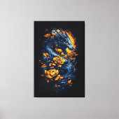 Phantastisch Dragon Canvas Print Leinwanddruck (Vorderseite)
