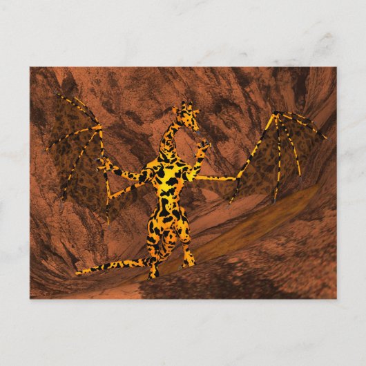 Phantastisch Dragon Giraffe Postkarte (Vorderseite)