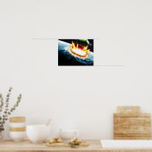 Phantastisch - Einsturz in das Earth Poster (Küche)