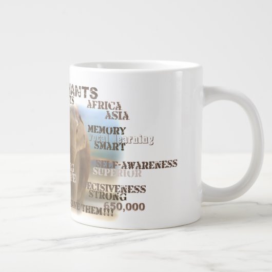 Phantastisch Elephants Jumbo-Tasse (Rechts)