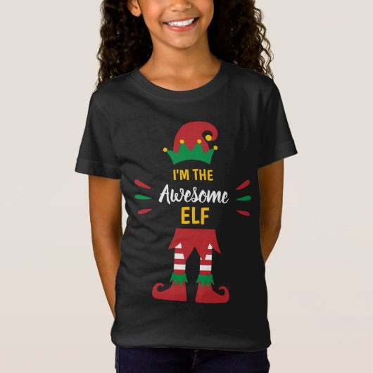 Phantastisch Elf | Personalisierter Weihnachtself- T-Shirt (Vorderseite)