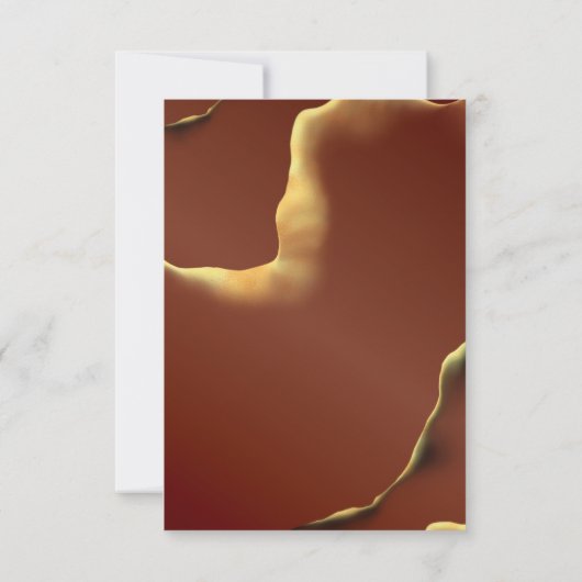 Phantastisch Fab Wedding Inky Earthtone Red Abstra Einladung (Rückseite)