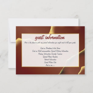 Phantastisch Fab Wedding Inky Earthtone Red Abstra Einladung