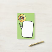 Phantastisch Face Grumpey Post-it Klebezettel (Auf Schreibtisch)