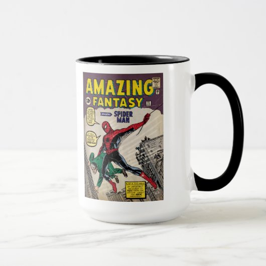 Phantastisch Fantasy Spider-Man Comic Cover Tasse (Rechts)