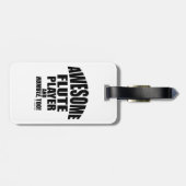 Phantastisch Flute Player Gepäckmarke Gepäckanhänger (Rückseite horizontal)