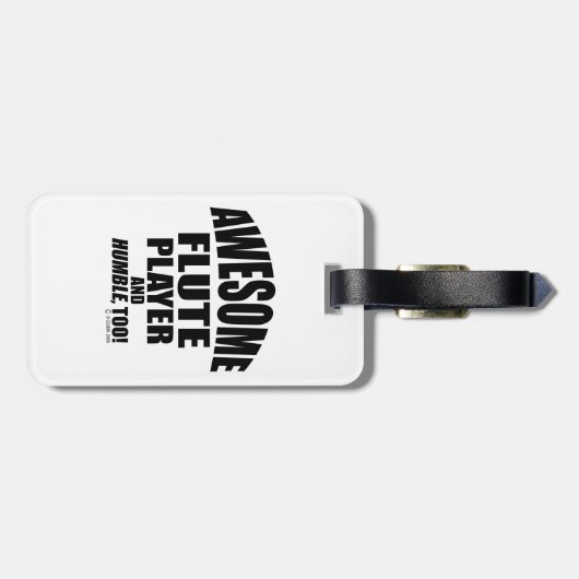 Phantastisch Flute Player Gepäckmarke Gepäckanhänger (Rückseite horizontal)