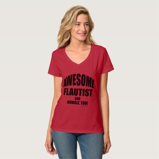 Phantastisch Flutist T-Shirt (Vorderseite Vollansicht)