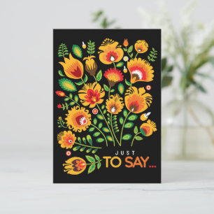 Phantastisch Folklore nur zu sagen... Dankeskarte