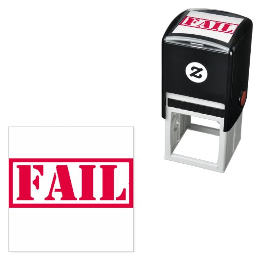 Phantastisch Funny VERSAGTE Kautschuk Briefmarke Permastempel (Beispiel)