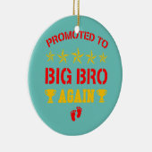 Phantastisch für den großen Bruder wieder lustig ä Keramik Ornament (Rechts)