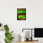 Phantastisch Gamer Checklist Gaming Poster (Heimbüro)