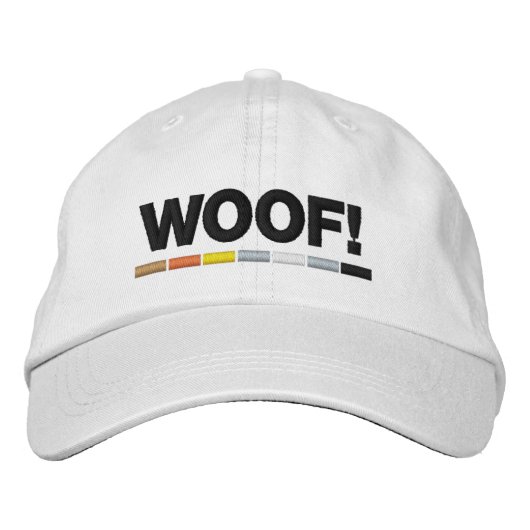 Phantastisch Gay Bears Woof! Bestickte Baseballkappe (Vorderseite)