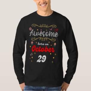 Phantastisch Geboren Am 29. Oktober Geburtstag Blu T-Shirt