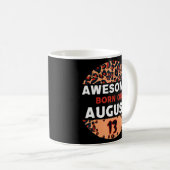 Phantastisch geboren auf August 13 Leopard Print A Kaffeetasse (VorderseiteRechts)