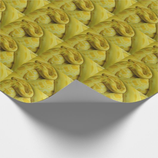 Phantastisch-Gelbe Burmese-Python Geschenkpapier (Ecke)