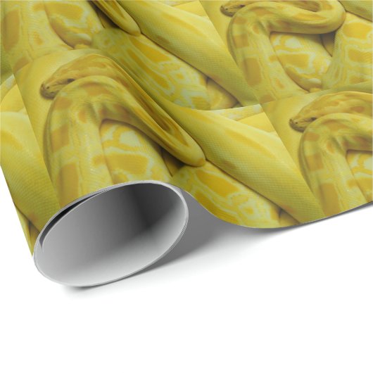 Phantastisch-Gelbe Burmese-Python Geschenkpapier (Rolleneckpunkt)